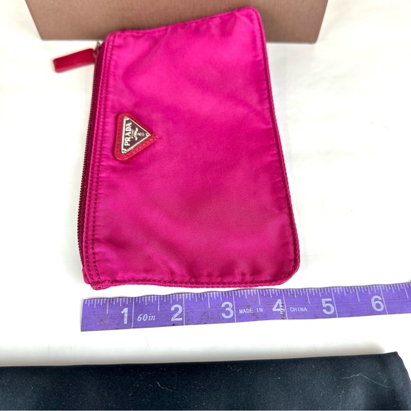 PRADA pink nylon Pouch Crossbody bag with strap - Picture 13 of 14